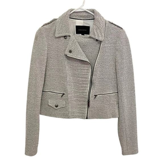 Banana Republic Textured Moto Jacket NWT Size 4 | $165 Retail - Picture 1 of 12